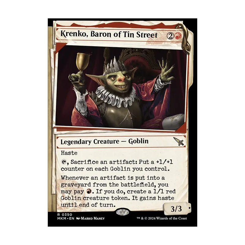 Krenko, Baron of Tin Street (Showcase) - Murders at Karlov Manor (Near Mint)
