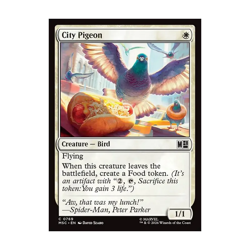 City Pigeon - Marvel Super Heroes Commander (Near Mint)