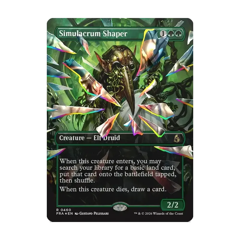 Simulacrum Shaper (Borderless) (Facet Foil) - Reality Fracture (Foil Near Mint)