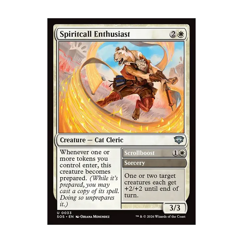 Spiritcall Enthusiast // Scrollboost - Secrets of Strixhaven (Near Mint)