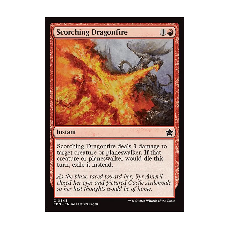 Scorching Dragonfire - Foundations (Near Mint)