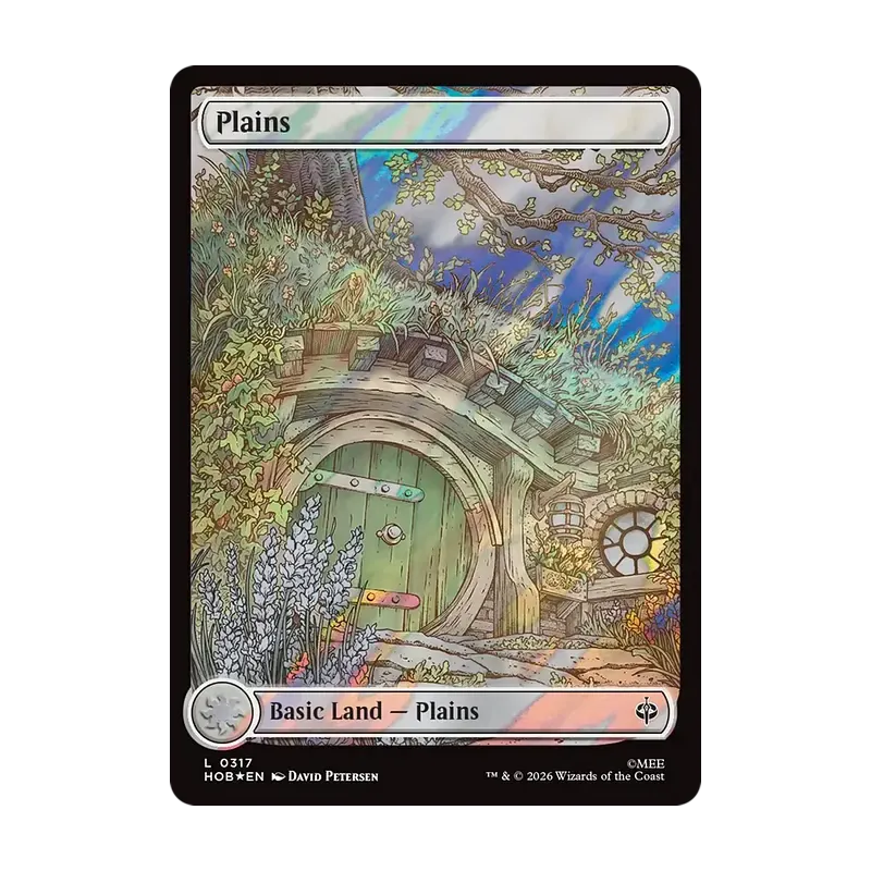 Plains (0317) (Surge Foil) - The Hobbit (Foil Near Mint)