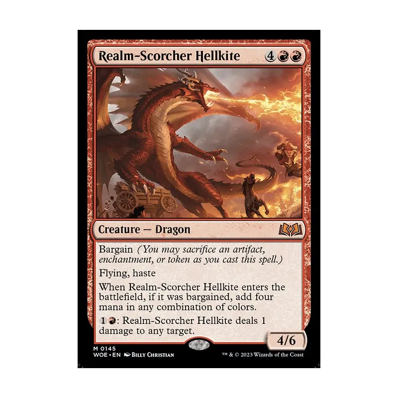 Realm-Scorcher Hellkite - Wilds of Eldraine (Near Mint)