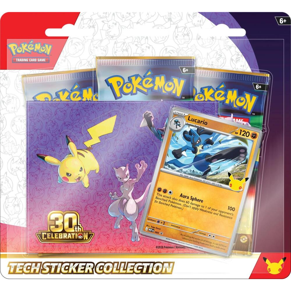 Pokemon TCG: 30th Celebration: Tech Sticker Collection - Lucario (Preorder)