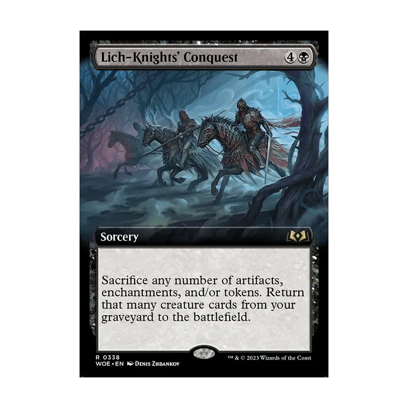 Lich-Knights' Conquest (Extended Art) - Wilds of Eldraine (Near Mint)