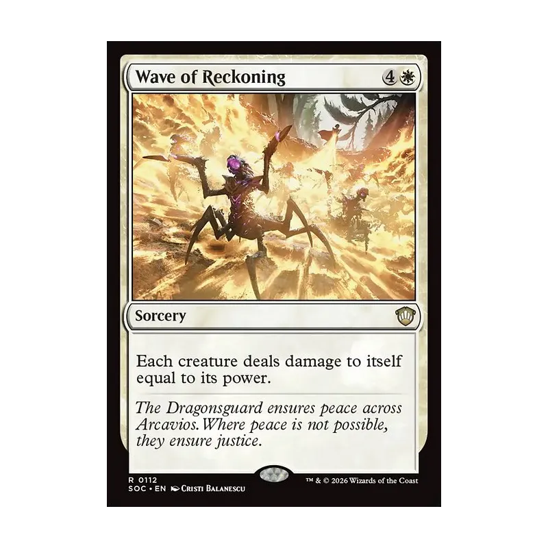 Wave of Reckoning - Secrets of Strixhaven Commander (Near Mint)