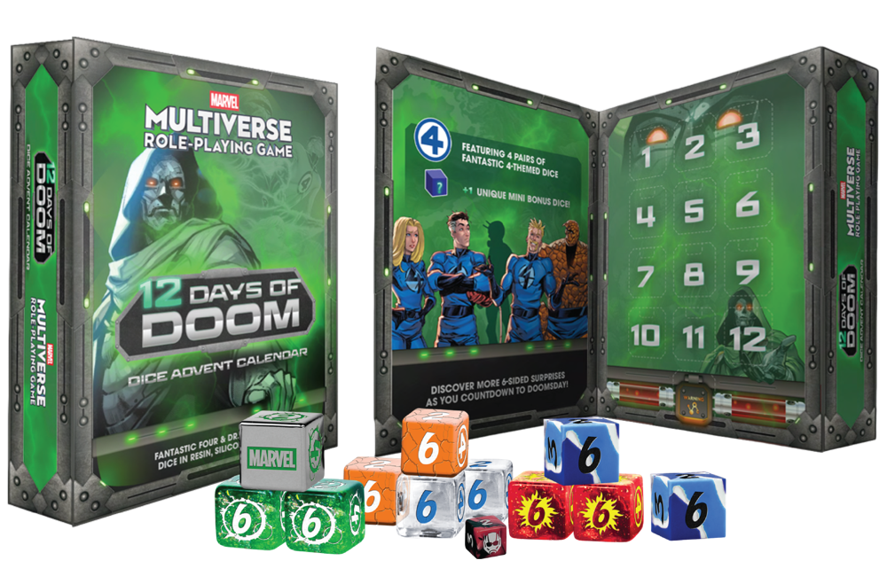 Marvel Multiverse RPG Dice Advent Calendar: 12 Days of Doom (Preorder)