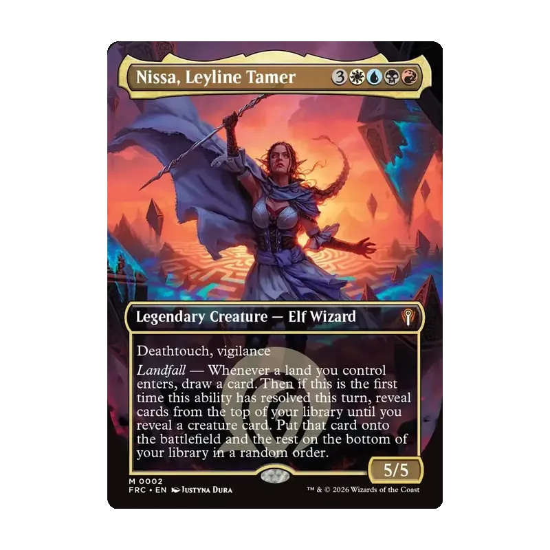 Nissa, Leyline Tamer (Borderless) - Reality Fracture Commander (Near Mint)