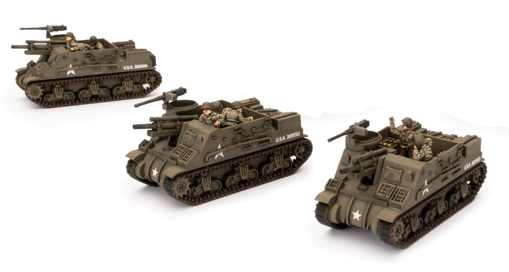 Flames of War WW2: US - M7 Priest Artillery Battery