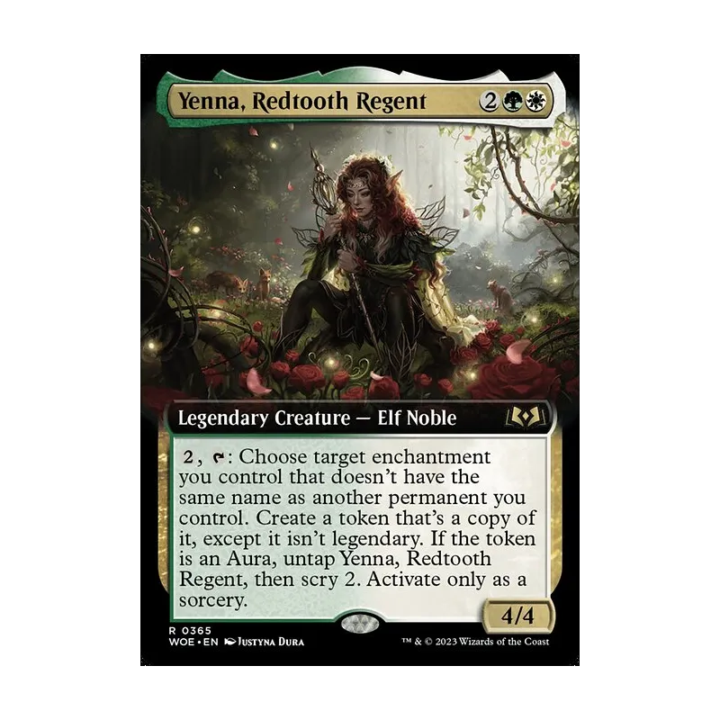 Yenna, Redtooth Regent (Extended Art) - Wilds of Eldraine (Near Mint)
