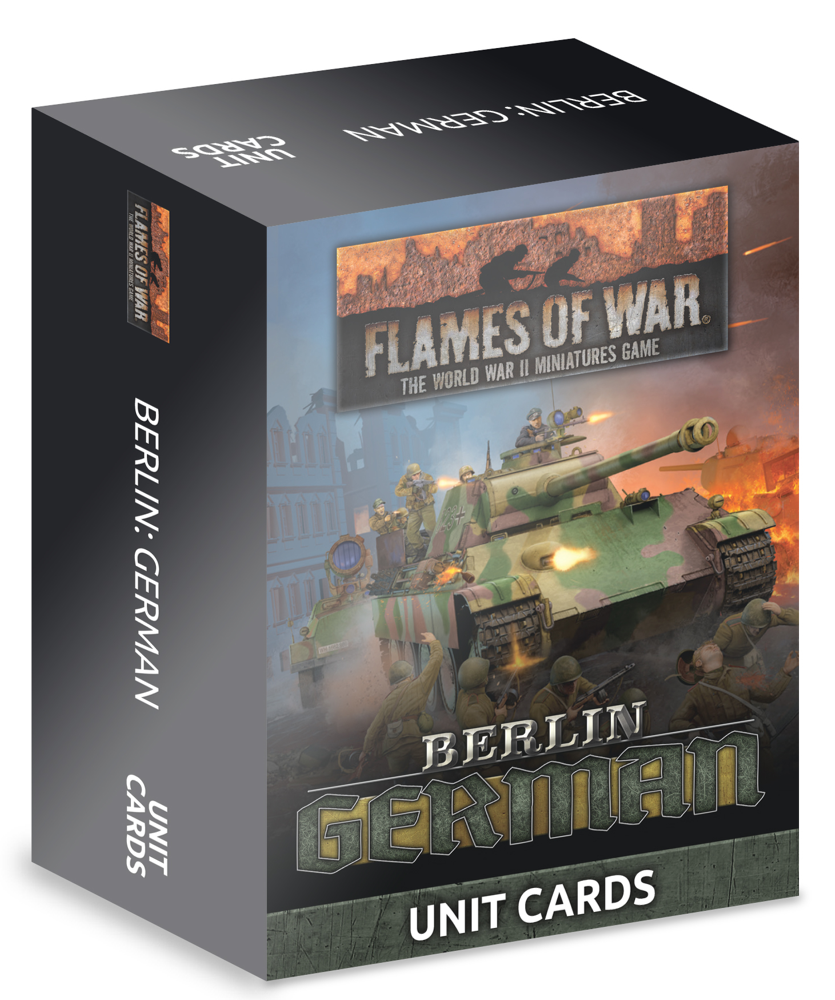 Flames of War WW2: Berlin - German Unit Cards