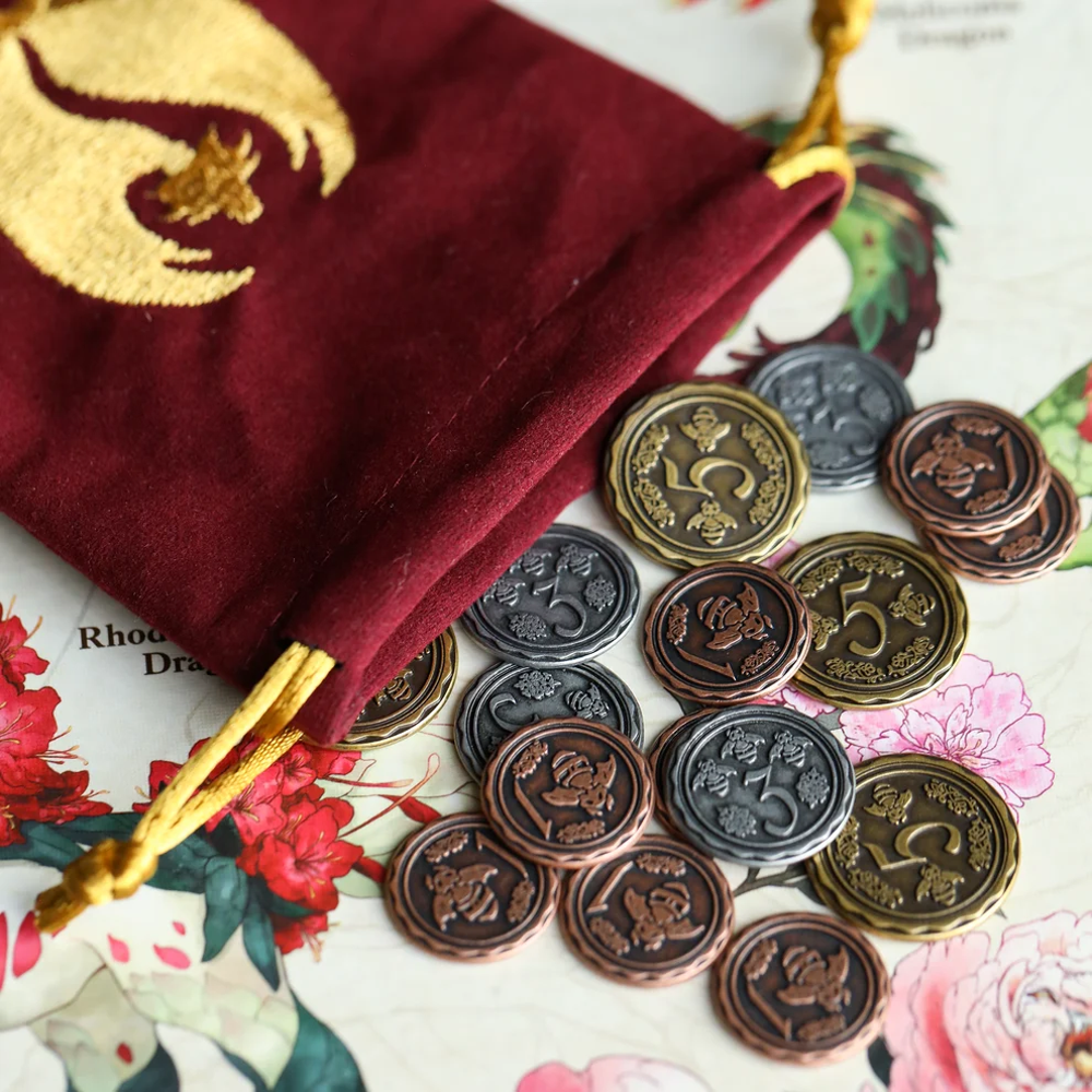 Botany: Floral Dragons - Metal Coins (Preorder)