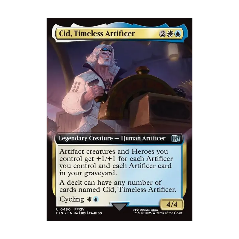 Cid, Timeless Artificer (Extended Art) - Final Fantasy (Near Mint)