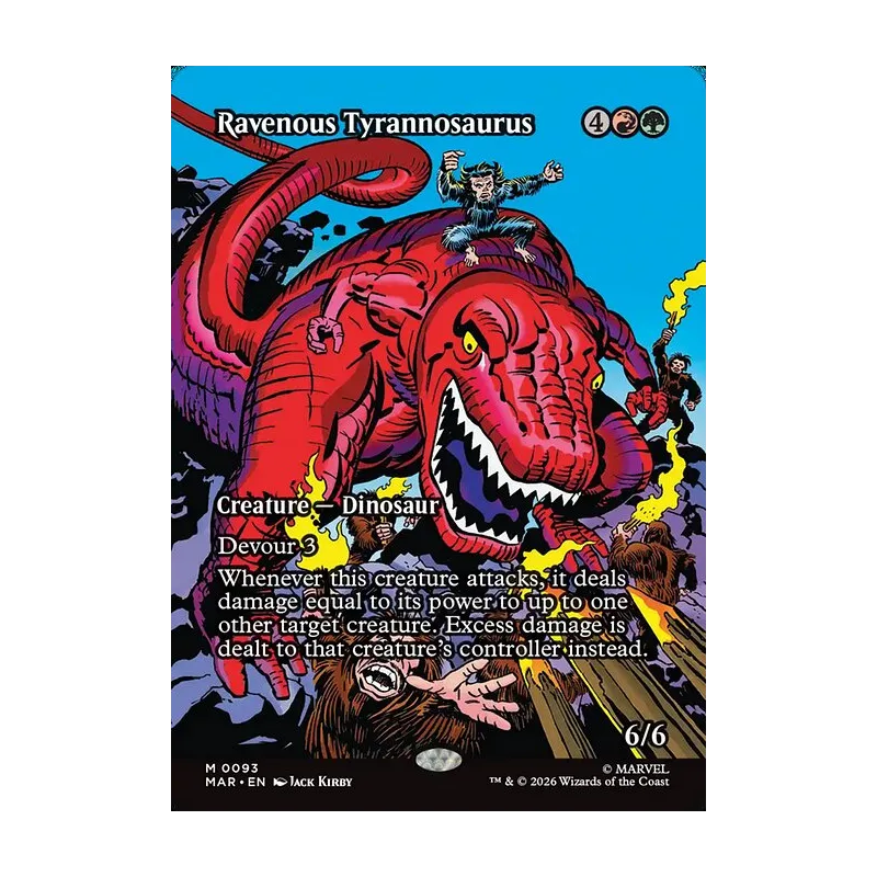 Ravenous Tyrannosaurus (Borderless) - Marvel Universe (Near Mint)