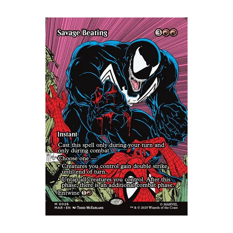 Savage Beating (Borderless) - Marvel Universe (Near Mint)
