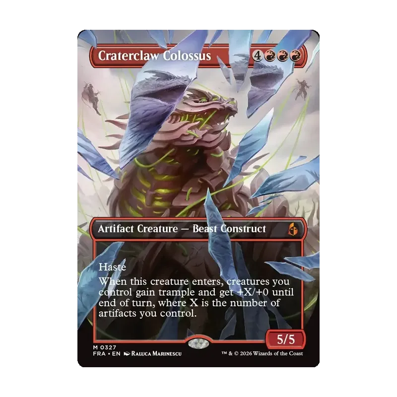 Craterclaw Colossus (Borderless) (0327) - Reality Fracture (Near Mint)