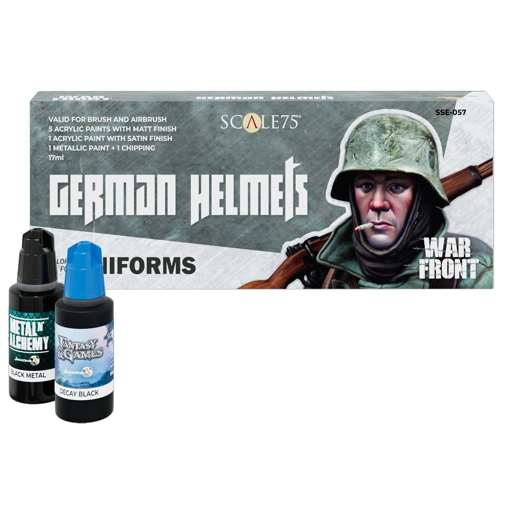 War Front Paint Set: Colors for Uniforms - German Helmets (Last Chance) War Front Paint Set: Colors for Uniforms - German Helmets (Last Chance)