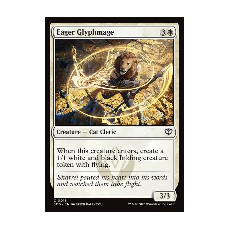 Eager Glyphmage - Secrets of Strixhaven (Near Mint)
