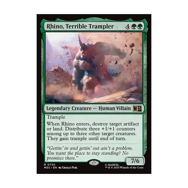 Rhino, Terrible Trampler - Marvel Super Heroes Commander (Near Mint)