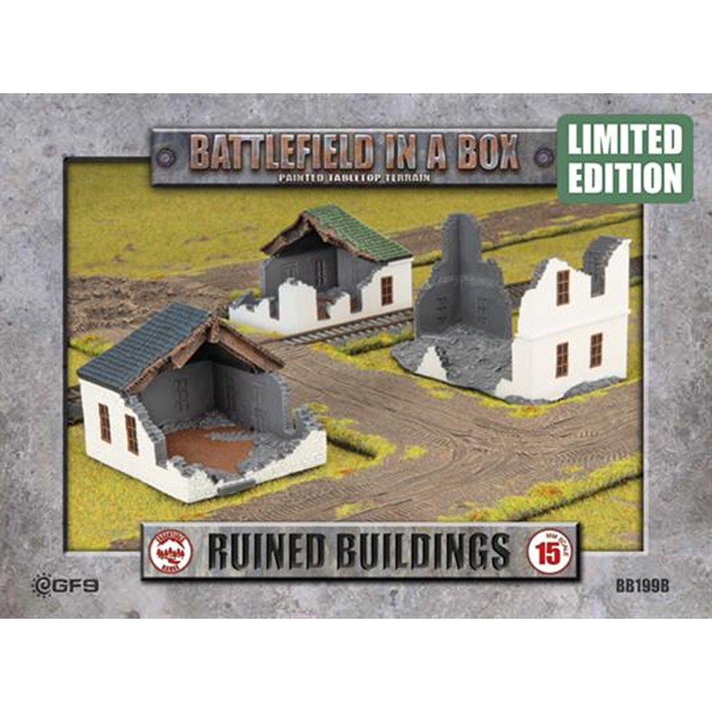 Battlefield in a Box: Ruined Buildings (White/Grey - Limited Edition)