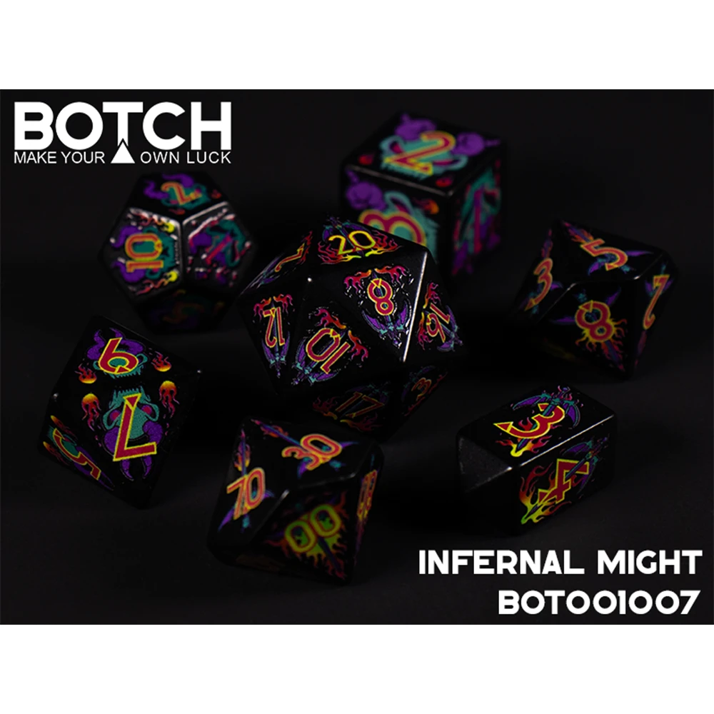 Botch Dice Set: Infernal Might (7) (Preorder)