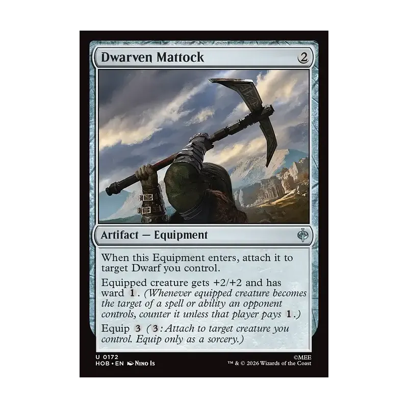 Dwarven Mattock - The Hobbit (Near Mint)