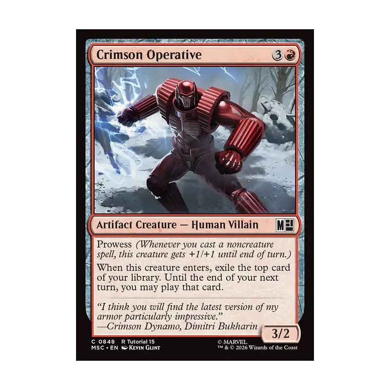 Crimson Operative - Marvel Super Heroes Commander (Near Mint)