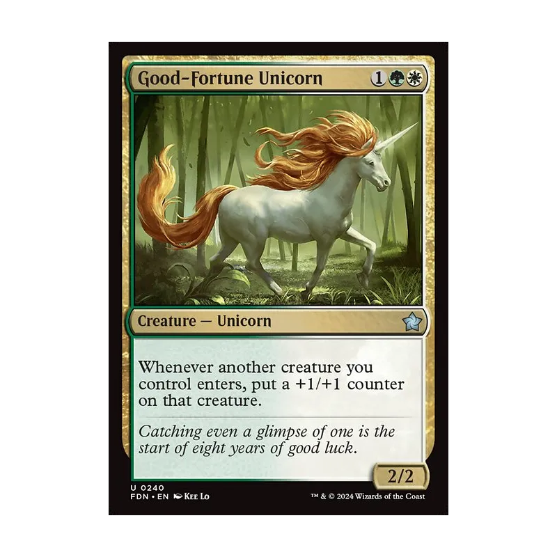 Good-Fortune Unicorn - Foundations (Near Mint)