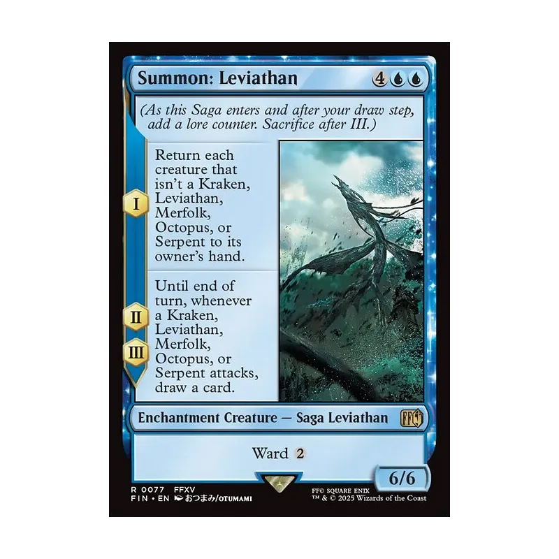 mtg final fantasy leviathan commander Summon: [FINAL FANTASY] or Serpent to its owners hand Magic: The Gathering—FINAL FANTASY