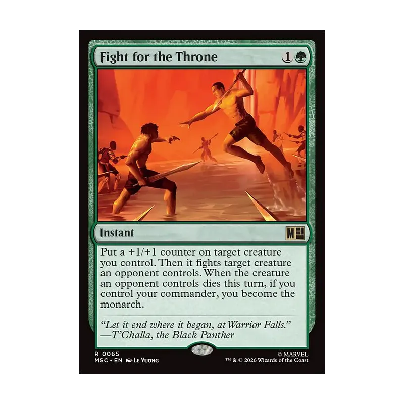 Fight for the Throne (Surge Foil) - Marvel Super Heroes Commander (Foil Near Mint)