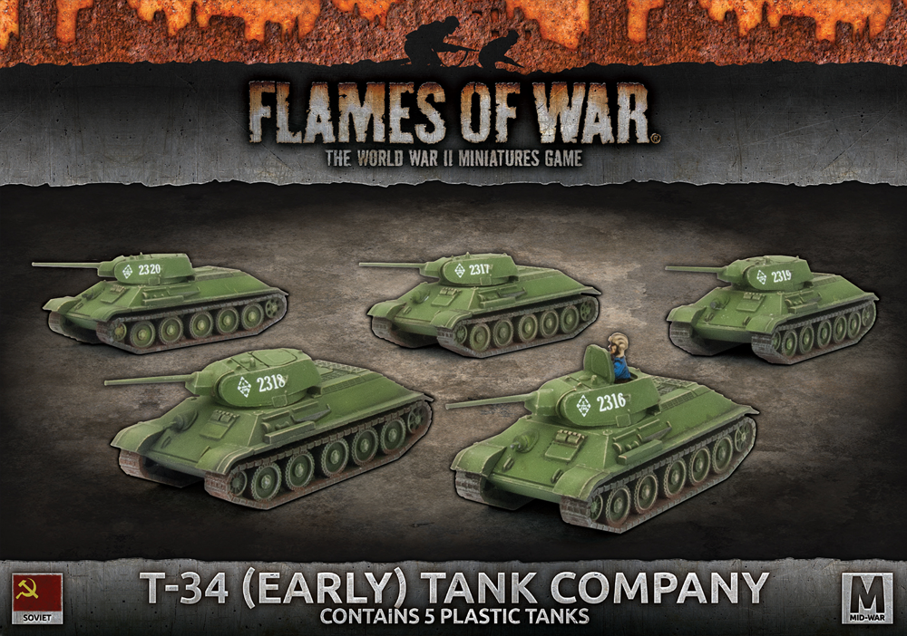 Flames of War WW2: Soviet - T-34 (Early) Tank Company