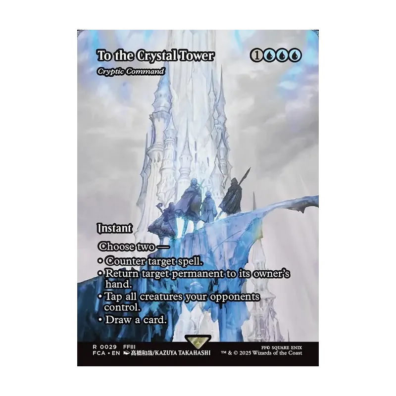 cryptic command mtg final fantasy To the Crystal Tower // or tap all creatures your opponents control To the Crystal Tower -