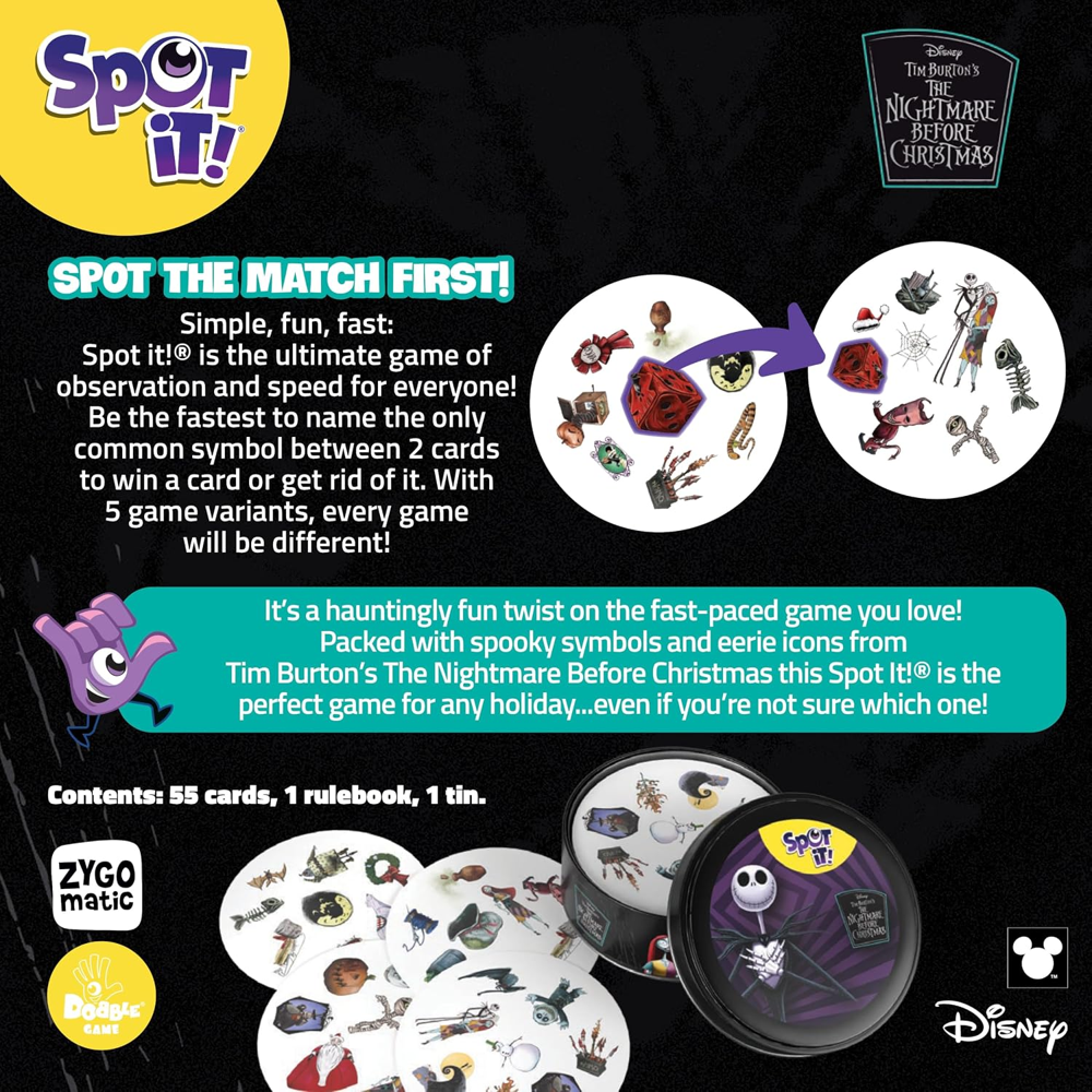 Spot It! The Nightmare Before Christmas (Preorder)