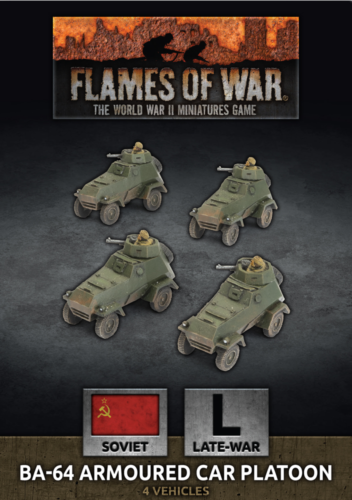 Flames of War WW2: Soviet - BA-64 Armoured Car Platoon