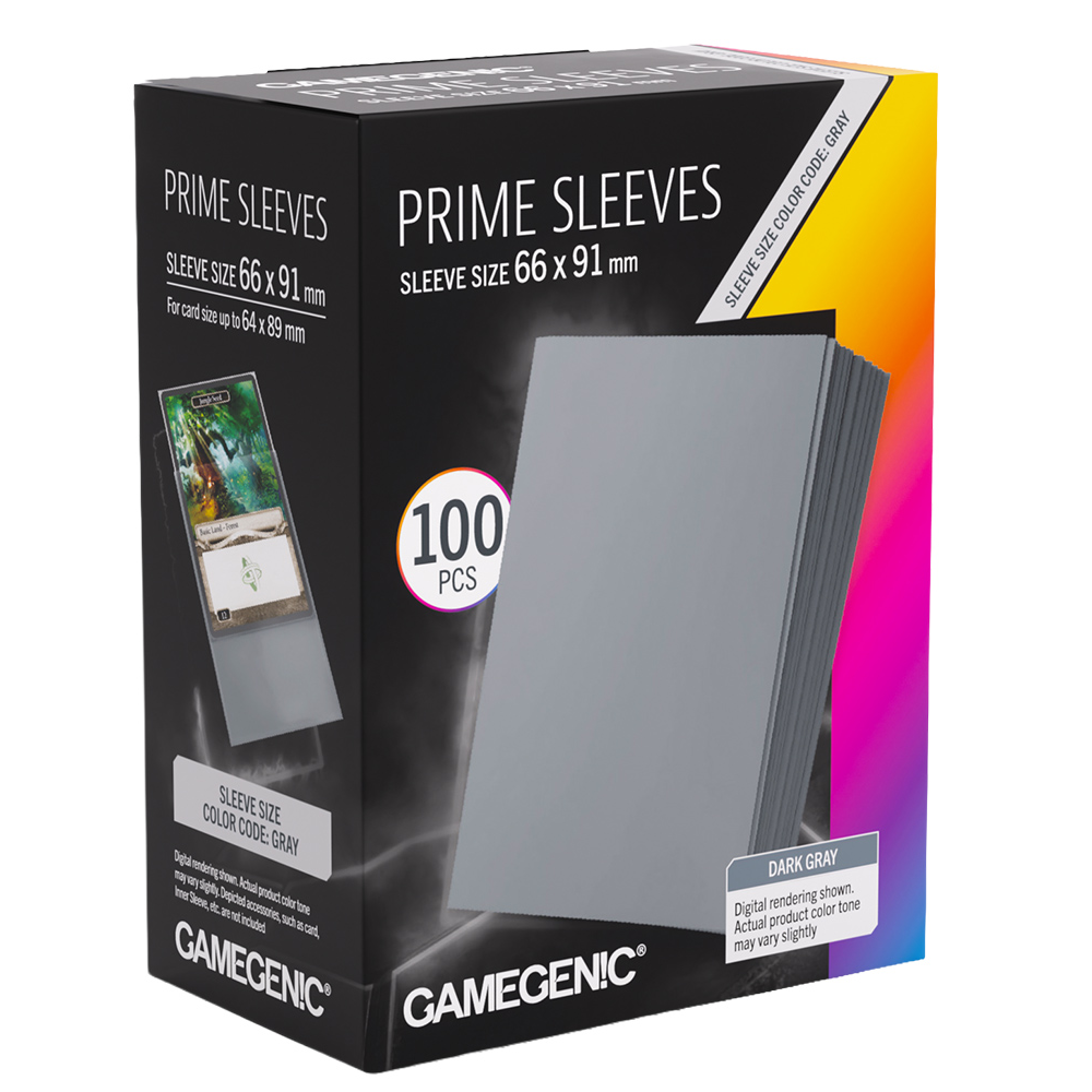 Prime Sleeves: Dark Gray (100)