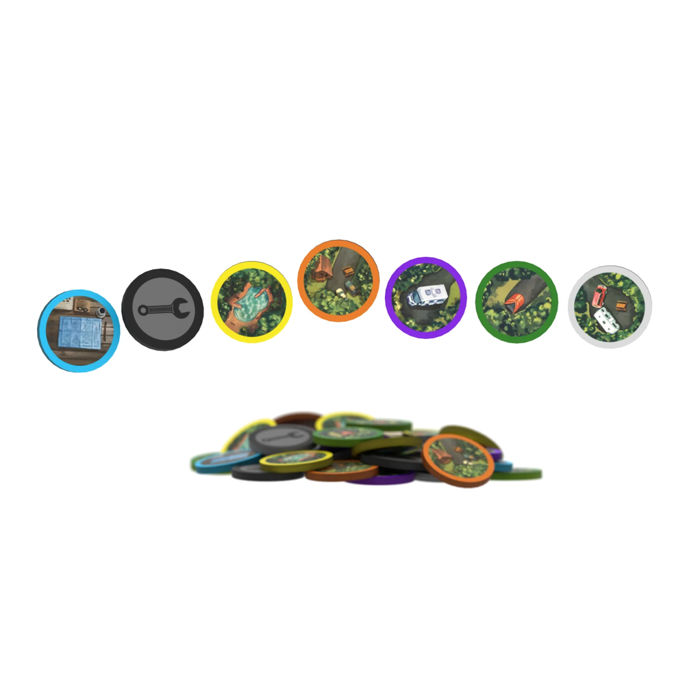 Camping Season: Wooden Tokens Upgrade Pack (Preorder)