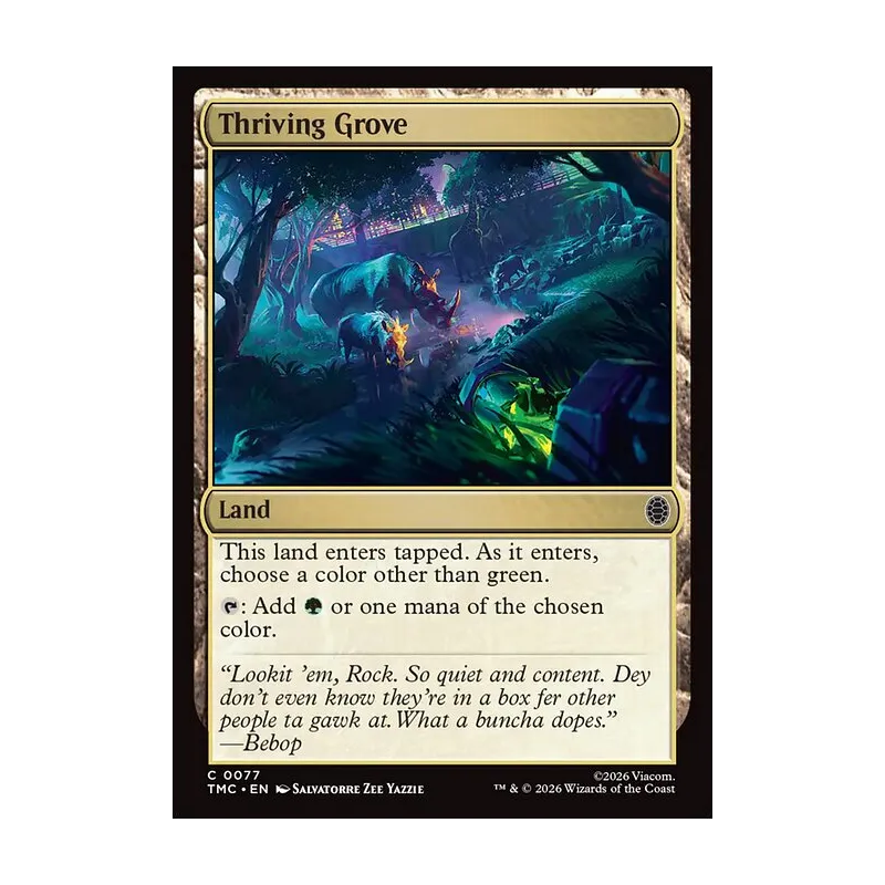 Thriving Grove (Surge Foil) - Teenage Mutant Ninja Turtles Commander (Foil Near Mint)
