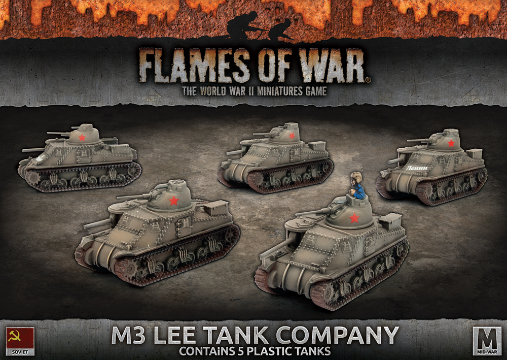 Flames of War WW2: Soviet - M3 Lee Tank Company