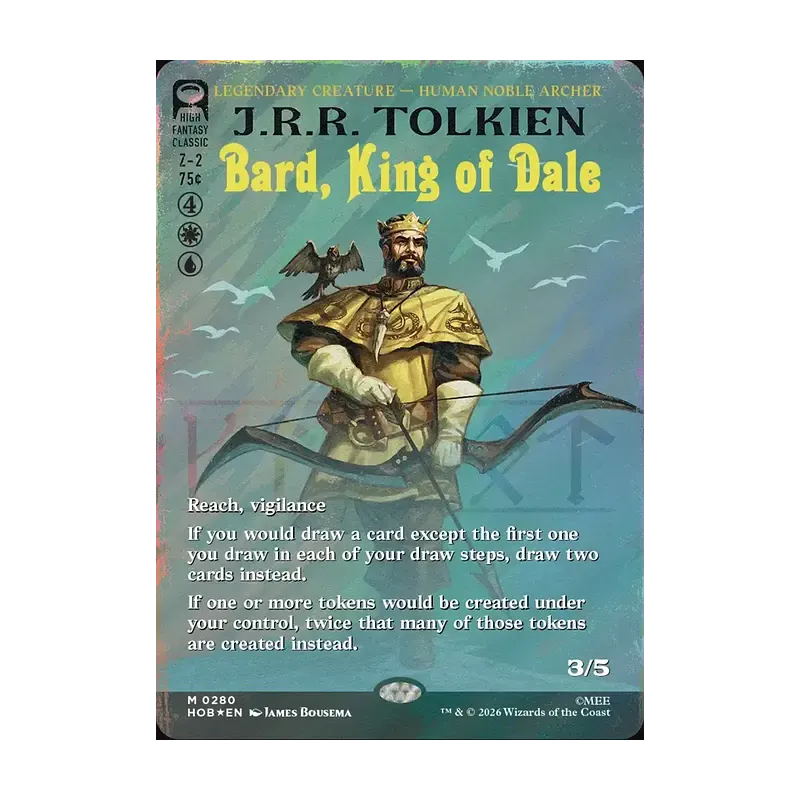 Bard, King of Dale (Borderless) (Surge Foil) - The Hobbit (Foil Near Mint)