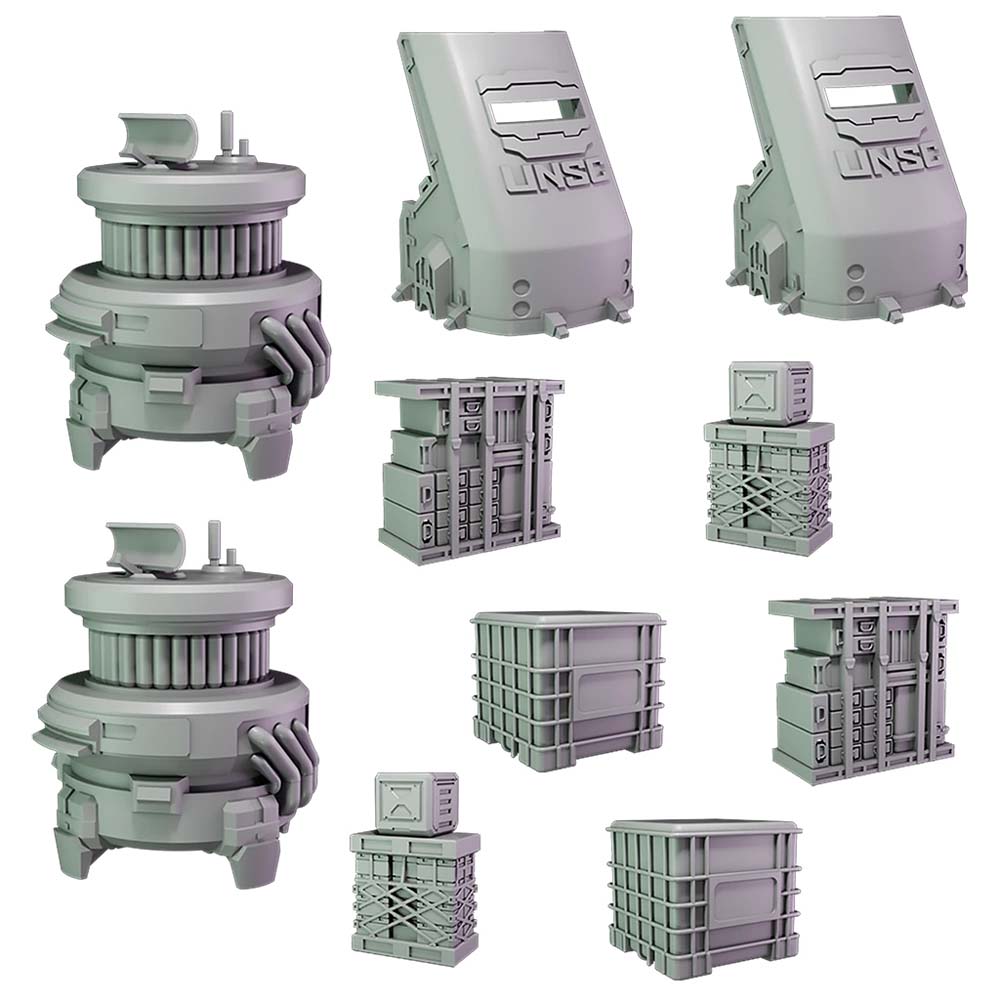Halo UNSC Scenery Set (New Arrival)