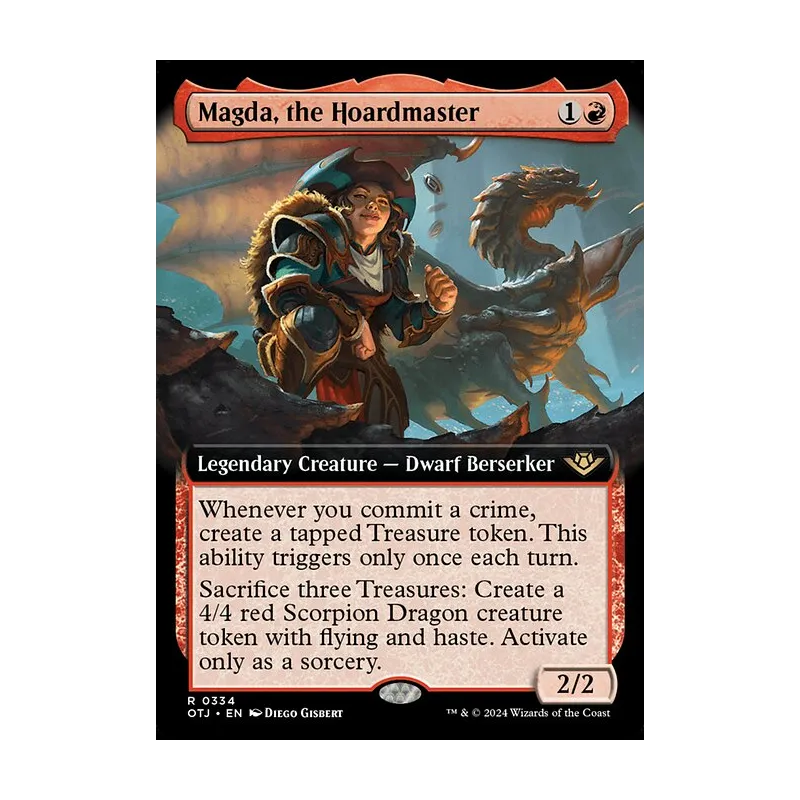 Magda, the Hoardmaster (Extended Art) - Outlaws of Thunder Junction (Near Mint)