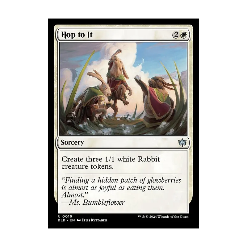 mtg bloomburrow rabbit cards Caretaker's Talent (BLB-006) Bloomburrow (BLB) #15 Illustrated by Julie Dillon Magic Magic: The Gathering Bloomburrow Commander