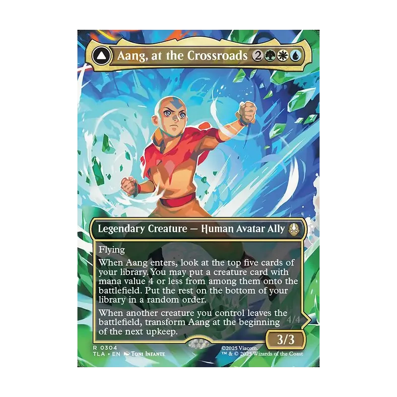 Aang, at the Crossroads // Aang, Destined Savior (Borderless) - Avatar: The Last Airbender (Near Mint)