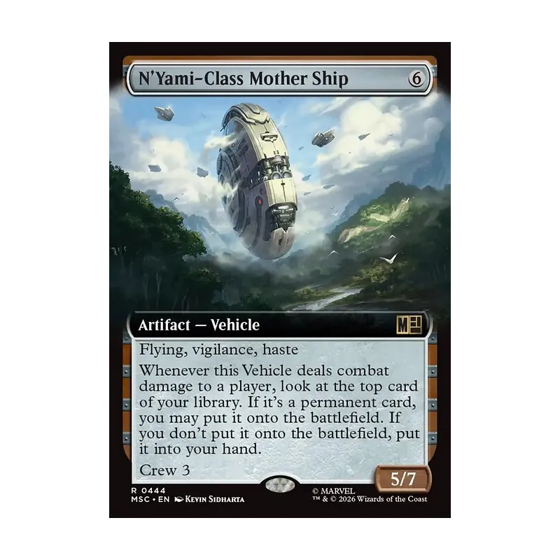N'Yami-Class Mother Ship (Extended Art) - Marvel Super Heroes Commander (Near Mint)