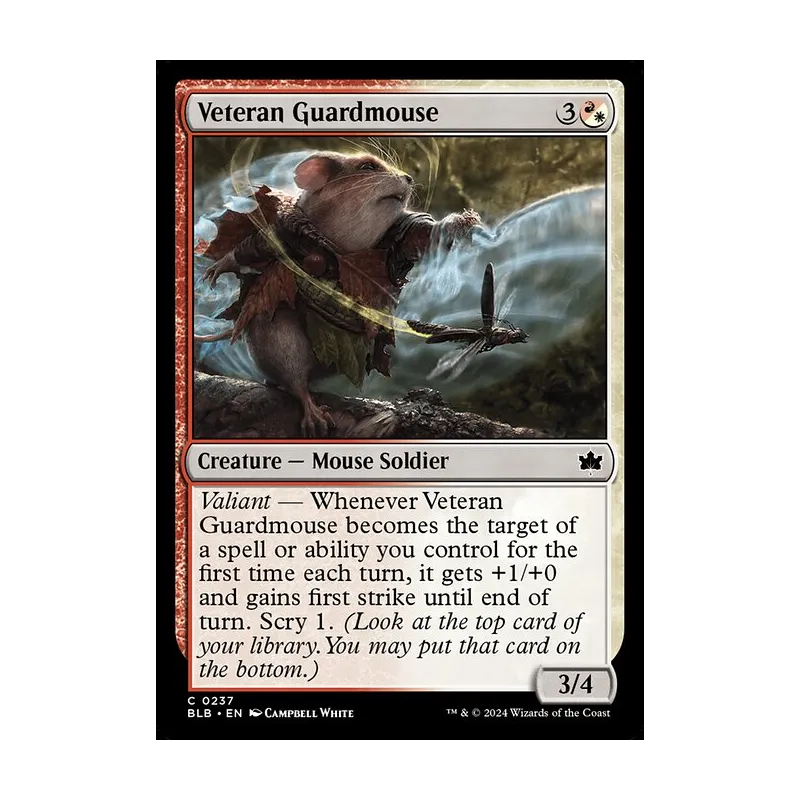 Veteran Guardmouse - Bloomburrow (Near Mint)