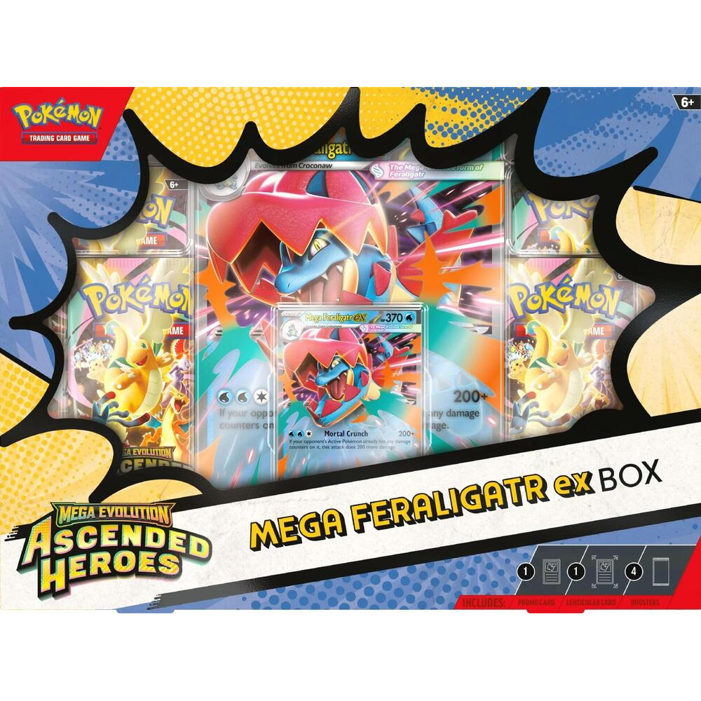 Pokemon TCG: Ascended Heroes - Mega Feraligatr ex Box (Preorder)