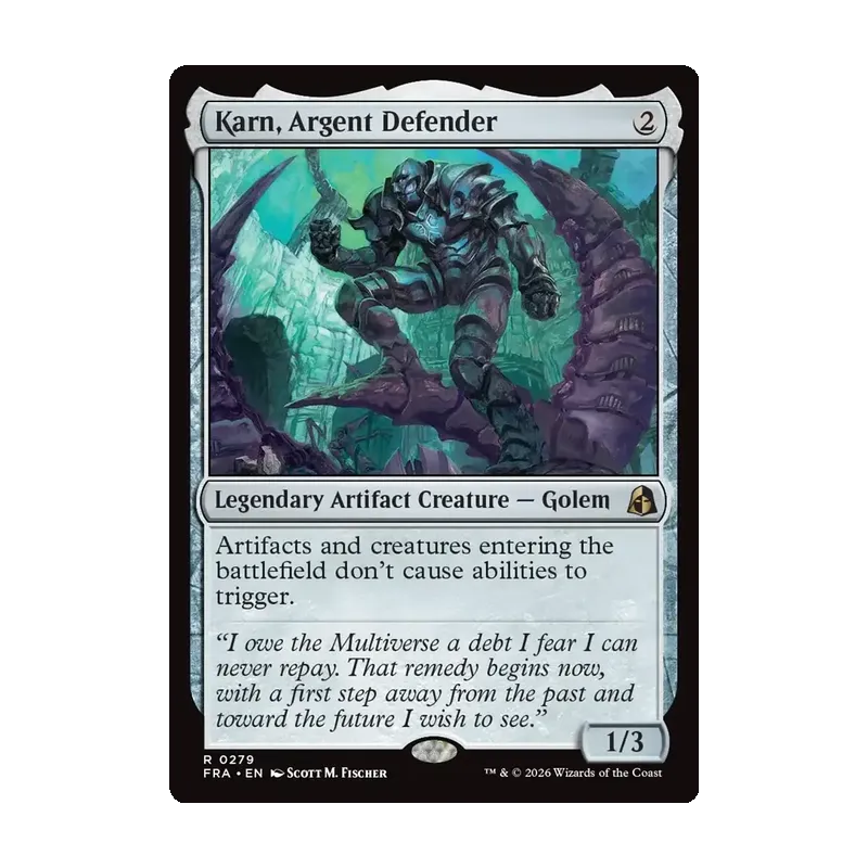 Karn, Argent Defender - Reality Fracture (Near Mint)