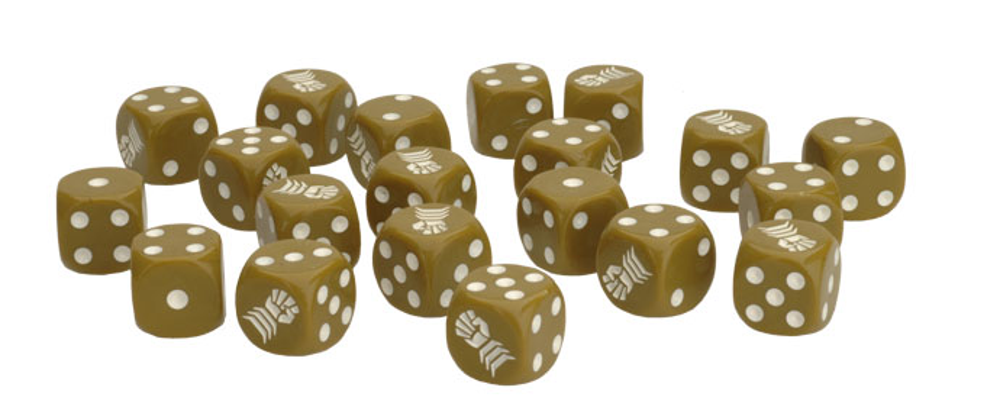 Flames of War WW2: British - Armoured Fist Dice (20)