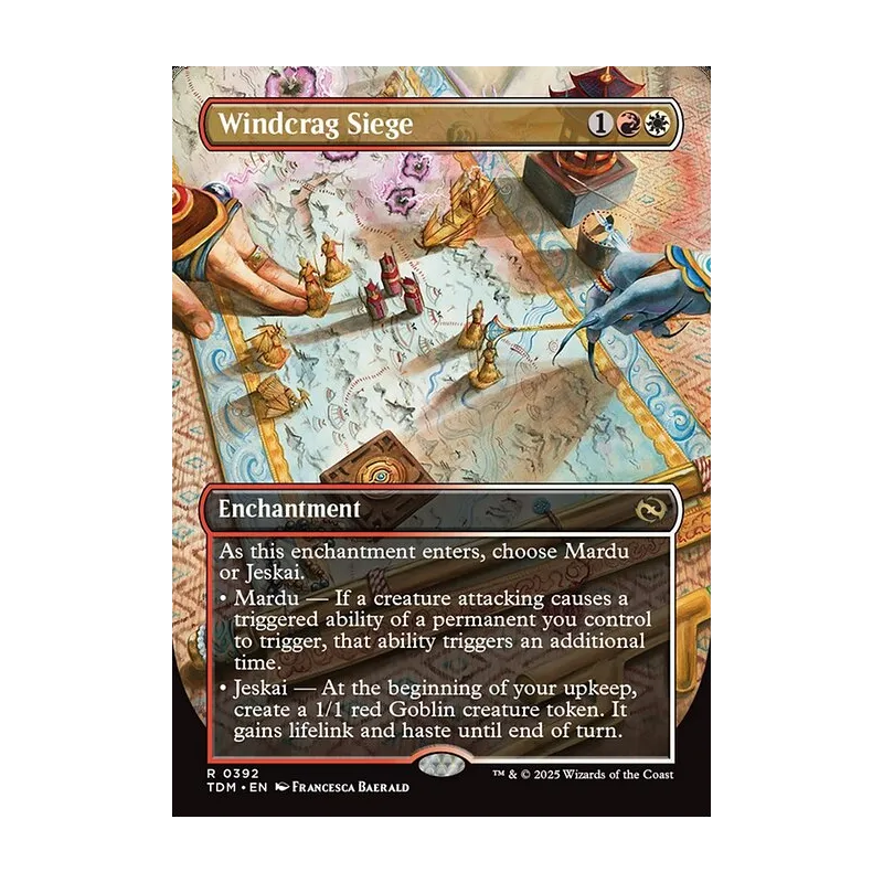 Windcrag Siege (Borderless) - Tarkir: Dragonstorm (Near Mint)