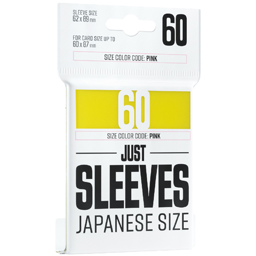 Just Sleeves: Japanese Size - Yellow (60) Just Sleeves: Japanese Size - Yellow (60)